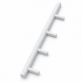 White replacement rail with four mounting posts for the PocketSpot accessory