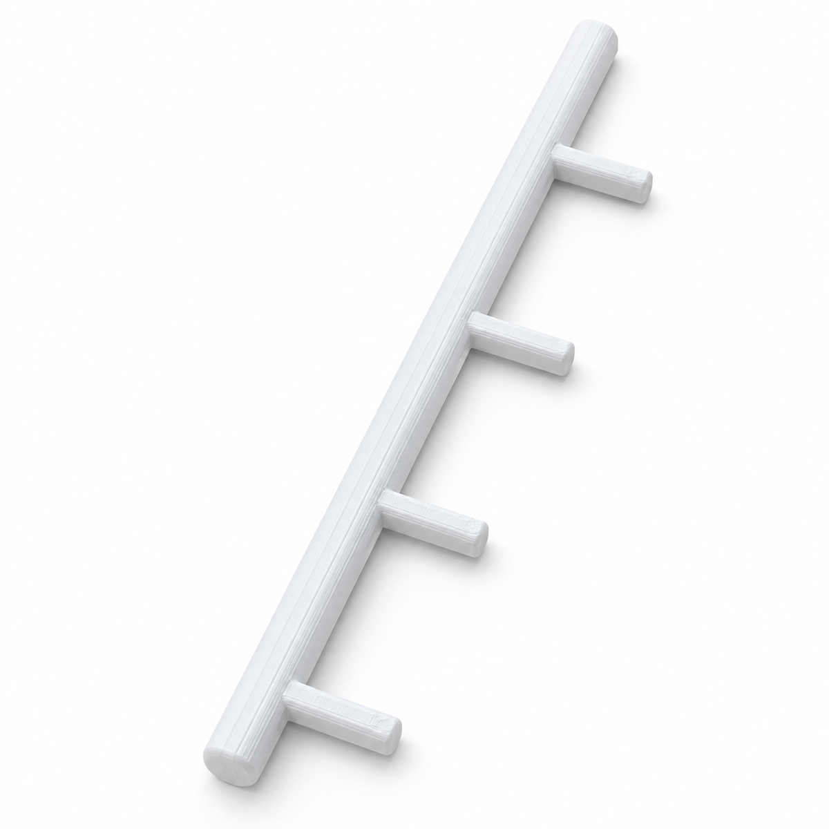 White replacement rail with four mounting posts for the PocketSpot accessory