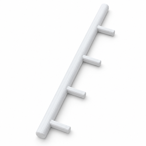 White replacement rail with four mounting posts for the PocketSpot accessory